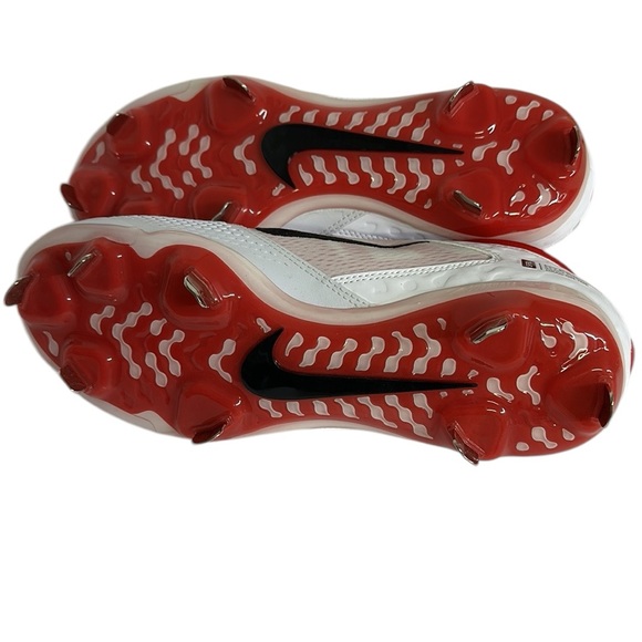 Nike Hyperdiamond 4 Elite React Softball Cleat Spikes University Red White Sz 9 - Picture 5 of 11